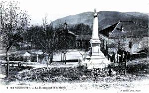 Margueritte - Pres de Miliana - Le Monument et la Mairie